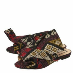 N21 Multicolor Embroidered Fabric Knot Flat Slides Size 36 Women Flats 5 N21 Multicolor Embroidered Fabric Knot Flat Slides Size 36 Women Flats -N21shop luxury women n21 used shoes p366278 002