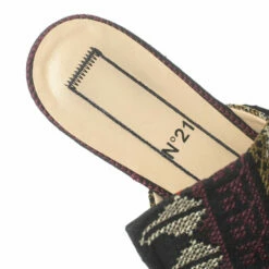 N21 Multicolor Embroidered Fabric Knot Flat Slides Size 36.5 Women Flats 8 N21 Multicolor Embroidered Fabric Knot Flat Slides Size 36.5 Women Flats -N21shop luxury women n21 used shoes p372978 007