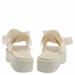 N21 X Kartell White PVC Knot Platform Slides Size 39 Women Sandals -N21shop luxury women n21 used shoes p379382 004
