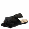 N21 Black Satin Knot Flat Mules Size 39 Women Flats -N21shop luxury women n21 used shoes p379390 001