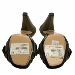 N21 Green Satin Slip On Mule Sandals Size 37.5 Women 7 N21 Green Satin Slip On Mule Sandals Size 37.5 Women -N21shop luxury women n21 used shoes p380963 1610964882 010