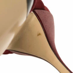 N21 N°21 Burgundy Satin Ronny Pleated Mules Size 41 Women Sandals 9 N21 N°21 Burgundy Satin Ronny Pleated Mules Size 41 Women Sandals -N21shop luxury women n21 used shoes p389467 002