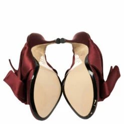 N21 N°21 Burgundy Satin Ronny Pleated Mules Size 41 Women Sandals 7 N21 N°21 Burgundy Satin Ronny Pleated Mules Size 41 Women Sandals -N21shop luxury women n21 used shoes p389467 005