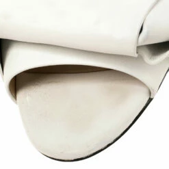 N21 White Leather Knot Flat Mules Size 38 Women Flats 10 N21 White Leather Knot Flat Mules Size 38 Women Flats -N21shop luxury women n21 used shoes p393592 005