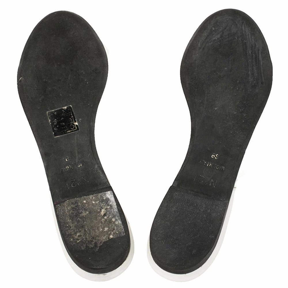 N21 White Leather Knot Flat Mules Size 38 Women Flats N21 White Leather Knot Flat Mules Size 38 Women Flats -N21shop luxury women n21 used shoes p393592 006