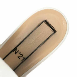 N21 White Leather Knot Flat Mules Size 38 Women Flats 8 N21 White Leather Knot Flat Mules Size 38 Women Flats -N21shop luxury women n21 used shoes p393592 009