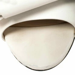 N21 White Leather Knot Flat Mules Size 38 Women Flats 9 N21 White Leather Knot Flat Mules Size 38 Women Flats -N21shop luxury women n21 used shoes p393592 010