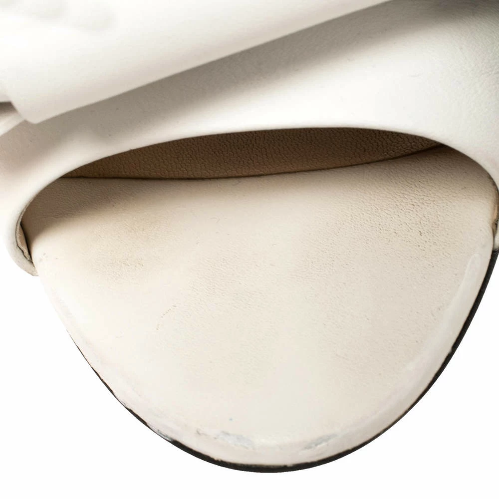 N21 White Leather Knot Flat Mules Size 38 Women Flats N21 White Leather Knot Flat Mules Size 38 Women Flats -N21shop luxury women n21 used shoes p393592 010