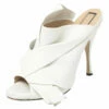 N21 White Leather Ronny Pleated Mules Size 40 Women Sandals 1 N21 White Leather Ronny Pleated Mules Size 40 Women Sandals -N21shop luxury women n21 used shoes p405100 001