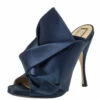 N21 Nº21 Navy Blue Satin Raso Knot Peep Toe Mules Size 39 Women Sandals 2 N21 Nº21 Navy Blue Satin Raso Knot Peep Toe Mules Size 39 Women Sandals -N21shop luxury women n21 used shoes p405912 007