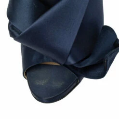 N21 Nº21 Navy Blue Satin Raso Knot Peep Toe Mules Size 39 Women Sandals 9 N21 Nº21 Navy Blue Satin Raso Knot Peep Toe Mules Size 39 Women Sandals -N21shop luxury women n21 used shoes p405912 008