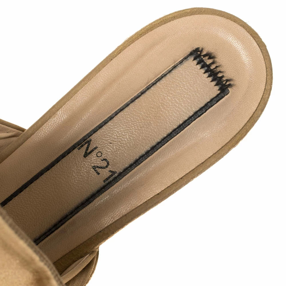 N21 Nº21 Beige Satin Crystal Embellished Flats Size 40 Women N21 Nº21 Beige Satin Crystal Embellished Flats Size 40 Women -N21shop luxury women n21 used shoes p407796 005