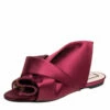 N21 Nº21 Burgundy Satin Knot Flat Slides Size 39 Women Flats 1 N21 Nº21 Burgundy Satin Knot Flat Slides Size 39 Women Flats -N21shop luxury women n21 used shoes p413279 003