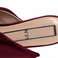 N21 Nº21 Burgundy Satin Knot Flat Slides Size 39 Women Flats 8 N21 Nº21 Burgundy Satin Knot Flat Slides Size 39 Women Flats -N21shop luxury women n21 used shoes p413279 005