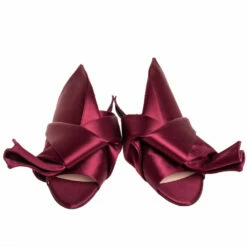 N21 Nº21 Burgundy Satin Knot Flat Slides Size 39 Women Flats 4 N21 Nº21 Burgundy Satin Knot Flat Slides Size 39 Women Flats -N21shop luxury women n21 used shoes p413279 006