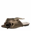 N21 Green Satin Knot Flat Mules Size 38 Women Sandals 1 N21 Green Satin Knot Flat Mules Size 38 Women Sandals -N21shop luxury women n21 used shoes p413352 003