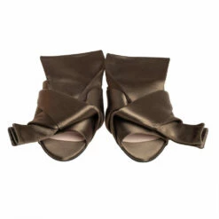 N21 Green Satin Knot Flat Mules Size 38 Women Sandals 4 N21 Green Satin Knot Flat Mules Size 38 Women Sandals -N21shop luxury women n21 used shoes p413352 006