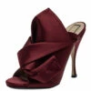 N21 N°21 Burgundy Satin Ronny Pleated Mules Size 39 Women Sandals 2 N21 N°21 Burgundy Satin Ronny Pleated Mules Size 39 Women Sandals -N21shop luxury women n21 used shoes p417108 007