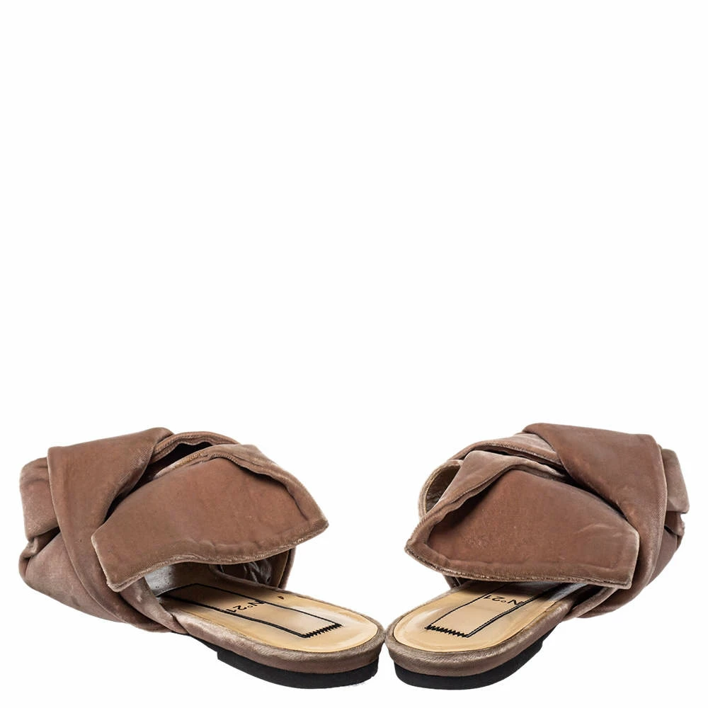 N21 Nº21 Pink Velvet Knot Mule Sandals Size 38.5 Women N21 Nº21 Pink Velvet Knot Mule Sandals Size 38.5 Women -N21shop luxury women n21 used shoes p428656 003