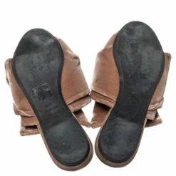 N21 Nº21 Pink Velvet Knot Mule Sandals Size 38.5 Women 7 N21 Nº21 Pink Velvet Knot Mule Sandals Size 38.5 Women -N21shop luxury women n21 used shoes p428656 007