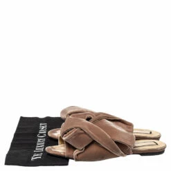 N21 Nº21 Pink Velvet Knot Mule Sandals Size 38.5 Women 10 N21 Nº21 Pink Velvet Knot Mule Sandals Size 38.5 Women -N21shop luxury women n21 used shoes p428656 010