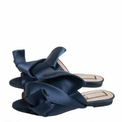 N21 Nº21 Blue Satin Knot Flat Mules Size 36 Women Sandals 5 N21 Nº21 Blue Satin Knot Flat Mules Size 36 Women Sandals -N21shop luxury women n21 used shoes p437904 002