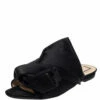 N21 Black Satin Raso Knot Peep Toe Flat Slides Size 39 Women Flats 2 N21 Black Satin Raso Knot Peep Toe Flat Slides Size 39 Women Flats -N21shop luxury women n21 used shoes p454322 006