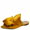 N21 Nº21 Yellow Satin Knot Mule Flats Size 39.5 Women 2 N21 Nº21 Yellow Satin Knot Mule Flats Size 39.5 Women -N21shop luxury women n21 used shoes p455462 004