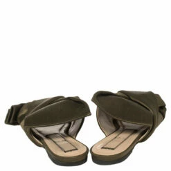 N21 Green Satin Knot Flat Mules Size 39 Women Flats 6 N21 Green Satin Knot Flat Mules Size 39 Women Flats -N21shop luxury women n21 used shoes p455669 002
