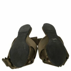 N21 Green Satin Knot Flat Mules Size 39 Women Flats 7 N21 Green Satin Knot Flat Mules Size 39 Women Flats -N21shop luxury women n21 used shoes p455669 003