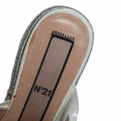 N21 White Patent Leather Knotted Espadrille Wedge Platform Sandals Size 38 Women 8 N21 White Patent Leather Knotted Espadrille Wedge Platform Sandals Size 38 Women -N21shop luxury women n21 used shoes p457017 006