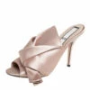 N21 Beige Satin Raso Knot Mule Sandals Size 39.5 Women 2 N21 Beige Satin Raso Knot Mule Sandals Size 39.5 Women -N21shop luxury women n21 used shoes p457354 003