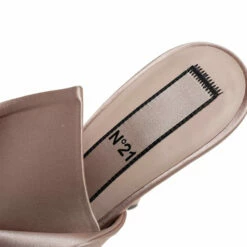 N21 Beige Satin Raso Knot Mule Sandals Size 39.5 Women 8 N21 Beige Satin Raso Knot Mule Sandals Size 39.5 Women -N21shop luxury women n21 used shoes p457354 005
