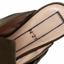 N21 Nº21 Green Satin Ronny Pleated Mules Sandals Size 38 Women Pumps 8 N21 Nº21 Green Satin Ronny Pleated Mules Sandals Size 38 Women Pumps -N21shop luxury women n21 used shoes p466062 002
