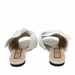 N21 Nº21 White Leather Knot Flat Slides Size 37 Women Flats 6 N21 Nº21 White Leather Knot Flat Slides Size 37 Women Flats -N21shop luxury women n21 used shoes p479760 008
