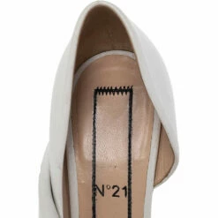 N21 White Leather Knot Pumps Size 35 Women 9 N21 White Leather Knot Pumps Size 35 Women -N21shop luxury women n21 used shoes p487745 002