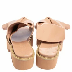 N21 Nº21 X Kartell Beige PVC Knot Platform Slides Sandals Size 39 Women 6 N21 Nº21 X Kartell Beige PVC Knot Platform Slides Sandals Size 39 Women -N21shop luxury women n21 used shoes p490340 008