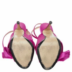 N21 Pink Satin Raso Knot Ankle Wrap Sandals Size 37 Women 7 N21 Pink Satin Raso Knot Ankle Wrap Sandals Size 37 Women -N21shop luxury women n21 used shoes p498541 003