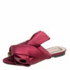 N21 Burgundy Satin Knotted Flats Size 36 Women 2 N21 Burgundy Satin Knotted Flats Size 36 Women -N21shop luxury women n21 used shoes p504786 003