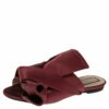 N21 Burgundy Satin Raso Knot Peep Toe Mules Size 37 Women Sandals 1 N21 Burgundy Satin Raso Knot Peep Toe Mules Size 37 Women Sandals -N21shop luxury women n21 used shoes p505982 009