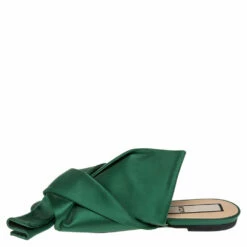 N21 N°21 Green Satin Knot Mule Slide Sandals Size 40 Women 3 N21 N°21 Green Satin Knot Mule Slide Sandals Size 40 Women -N21shop luxury women n21 used shoes p509204 004