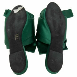 N21 N°21 Green Satin Knot Mule Slide Sandals Size 40 Women 7 N21 N°21 Green Satin Knot Mule Slide Sandals Size 40 Women -N21shop luxury women n21 used shoes p509204 008
