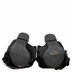 N21 N°21 Black Satin Embellished Knot Flats Sandals Size 38 Women 7 N21 N°21 Black Satin Embellished Knot Flats Sandals Size 38 Women -N21shop luxury women n21 used shoes p509340 007