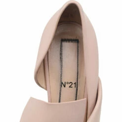 N21 N° 21 Beige Leather Abstract Bow Pointed Toe Pumps Size 39 Women -N21shop luxury women n21 used shoes p525697 003