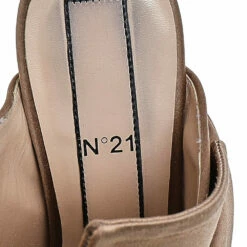 N21 Nº21 Brown Satin Raso Knot Mules Size 38.5 Women Sandals 8 N21 Nº21 Brown Satin Raso Knot Mules Size 38.5 Women Sandals -N21shop luxury women n21 used shoes p525907 003