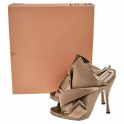 N21 Nº21 Brown Satin Raso Knot Mules Size 38.5 Women Sandals 9 N21 Nº21 Brown Satin Raso Knot Mules Size 38.5 Women Sandals -N21shop luxury women n21 used shoes p525907 004