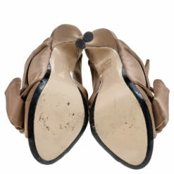 N21 Nº21 Brown Satin Raso Knot Mules Size 38.5 Women Sandals 7 N21 Nº21 Brown Satin Raso Knot Mules Size 38.5 Women Sandals -N21shop luxury women n21 used shoes p525907 008