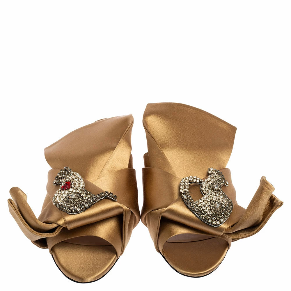 N21 Nº21 Beige Satin Raso Knot Flat Slides Size 40 Women Sandals N21 Nº21 Beige Satin Raso Knot Flat Slides Size 40 Women Sandals -N21shop luxury women n21 used shoes p532989 001