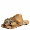 N21 Nº21 Beige Satin Raso Knot Flat Slides Size 40 Women Sandals 2 N21 Nº21 Beige Satin Raso Knot Flat Slides Size 40 Women Sandals -N21shop luxury women n21 used shoes p532989 004