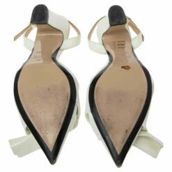 N21 Cream Patent Leather Knotted Toe Slingback Sandals Size 38 Women 7 N21 Cream Patent Leather Knotted Toe Slingback Sandals Size 38 Women -N21shop luxury women n21 used shoes p534211 009